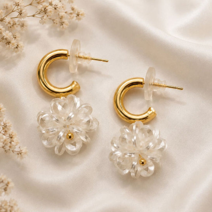 Ivory Blossom Earrings